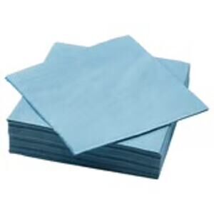 IKEA FANTASTISK Blue Gray Paper Napkins 50-Pack 15.75" Square Versatile Value